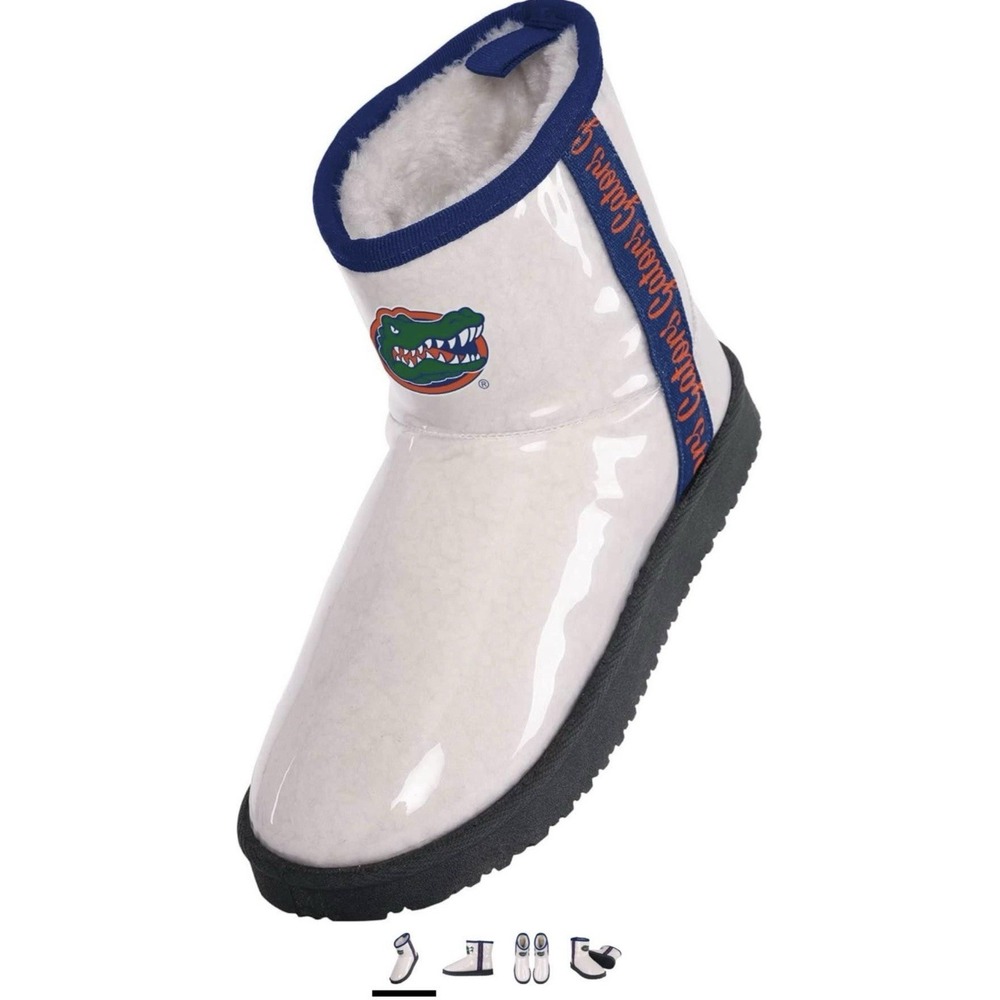NEW Womens NCAA Florida Gators Team Mascot Sherpa Lined Rain Boots sz 7